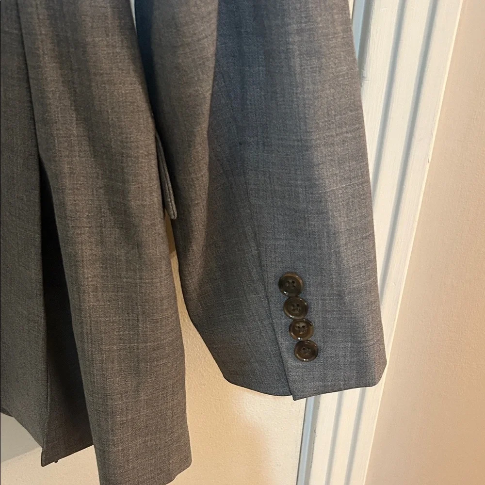 J. Crew Men's Gray Two-Button Blazer